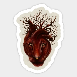 Lioness Heart Sticker